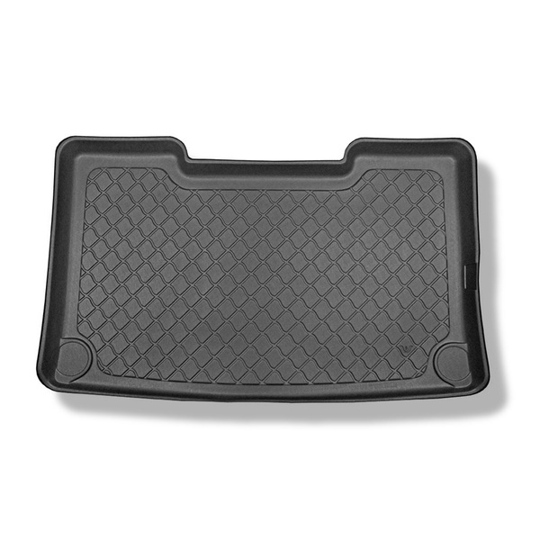 Tapis de coffre adapté pour Volkswagen Caravelle T6, T6.1 Van (06.2015-2024) - bac de coffre - protection de coffre voiture - empattement court; derriere 3e rangée de sieges