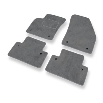 Tapis de Sol Velours adapté pour Volvo S40 II (2004-2012) - Premium tapis de voiture - gris