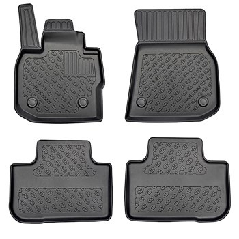 Tapis de sol en TPE adapté pour BMW X3 G01 SAV (11.2017-10.2024) - aussi pour la version hybride - tapis de voiture - noir