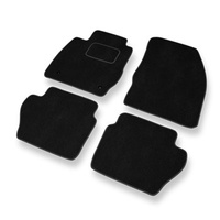 Tapis de Sol Velours adapté pour Ford Fiesta VI FL (2012-2017) - Premium tapis de voiture - noir