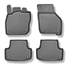 Tapis de sol en TPE adapté pour Audi A3 8Y Berline, Sportback (04.2020-....) - non pour Audi S3 et RS3 - tapis de voiture - noir