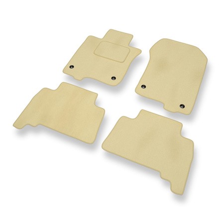 Tapis de Sol Velours adapté pour Toyota Land Cruiser VI (2009-2017) - Premium tapis de voiture - beige