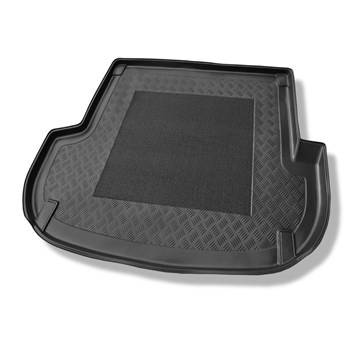 Tapis de coffre adapté pour Hyundai Santa Fe II CM SUV (04.2006-08.2012) - bac de coffre - protection de coffre voiture - 5 places