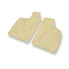Tapis de Sol Velours adapté pour Nissan Navara D22 Pick-Up (1997-2005) - Premium tapis de voiture - beige