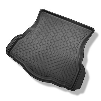 Tapis de coffre adapté pour Ford Mondeo V Hayon (01.2015-04.2022) - bac de coffre - protection de coffre voiture - avec roue de secours à usage temporaire ou kit de réparation