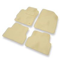 Tapis de Sol Velours adapté pour Chevrolet Aveo II T300 (2011-2020) - Premium tapis de voiture - beige