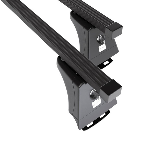 Barres de toit en acier adapté pour Honda CR-V SUV (2007-2011) - Porte-Bagages de Voiture noir - points de montage - (suivant le modèle de voiture ils peuvent se situer à différents endroits)