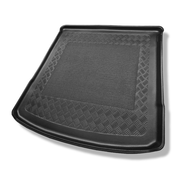 Tapis de coffre adapté pour Volkswagen Touran II 5T Monospace (09.2015-....) - bac de coffre - protection de coffre voiture - 5/7 places; 3e rangée abaissée