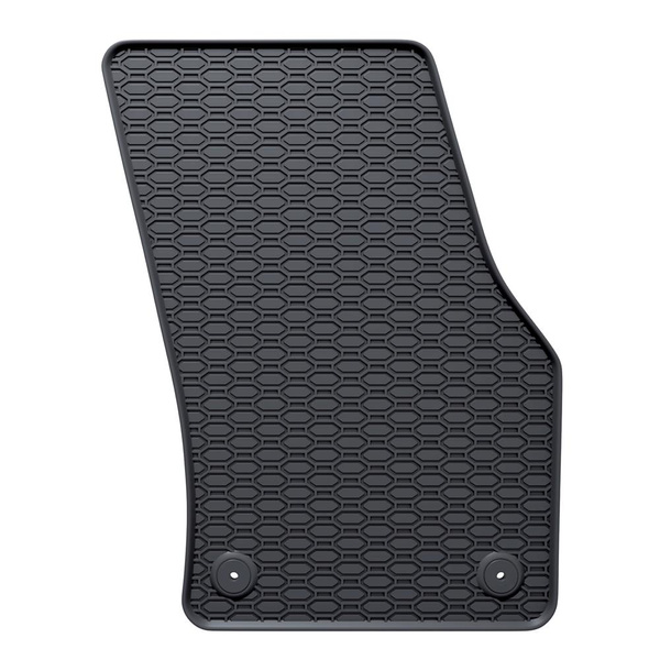 Tapis de sol en caoutchouc adapté pour Audi Q3 II SUV (2018-....) - tapis de voiture - noir - 4 pcs.