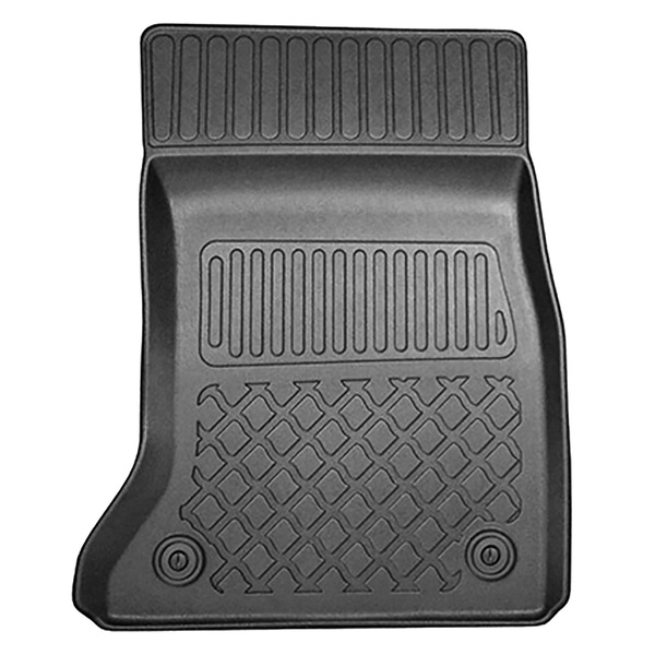 Tapis de sol en TPE adapté pour BMW 5 F11 Touring (03.2010-2013) - X-drive; distance entre les rails du siège avant (partie arrière) 415 mm - tapis de voiture - noir