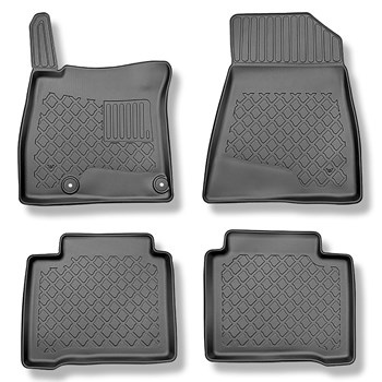 Tapis de sol en TPE adapté pour Kia Niro II (SG2) SUV (06.2022-....) - pour version HEV hybride - tapis de voiture - noir