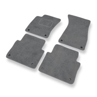 Tapis de Sol Velours adapté pour Audi A8 II D3 (version longue) (2002-2010) - Premium tapis de voiture - gris