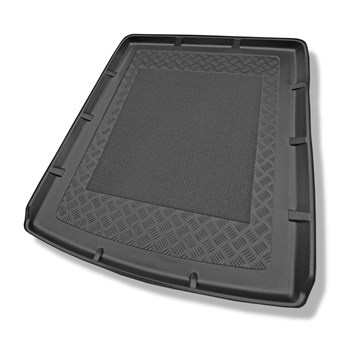 Tapis de coffre adapté pour Audi A6 C7 Avant (09.2011-08.2018) - bac de coffre - protection de coffre voiture - modèles avec système des rails de fixation dans le coffre; aussi pour la version Quattro