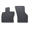 Tapis de sol en caoutchouc adapté pour Skoda Octavia IV Break, Liftback (2019-....) - tapis de voiture - noir - 2 pcs.