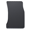 Tapis de sol en caoutchouc adapté pour BMW 5 E60, E61 Berline, Touring (2003-2010) - tapis de voiture - noir - 4 pcs.