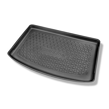 Tapis de coffre adapté pour Kia Stonic SUV (10.2017-....) - bac de coffre - protection de coffre voiture - coffre supérieur ; modèles avec plancher amovible du coffre; non pour version hybride