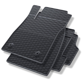 Tapis de sol en caoutchouc adapté pour Opel Mokka A (2012-2019) - tapis de voiture - noir