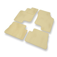 Tapis de Sol Velours adapté pour Hyundai Getz (2002-2008) - Premium tapis de voiture - beige