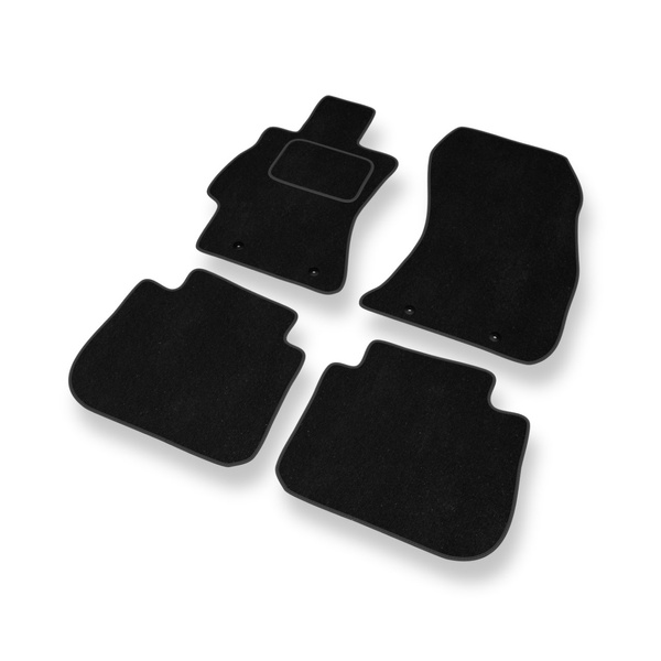Tapis de Sol Velours adapté pour Subaru Forester IV SUV (2012-2018) - Premium tapis de voiture - noir