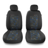 Housses de siège avant adaptées pour Hyundai i30 I, II, III (2007-2019) - housse siege voiture universelles - couverture siege conducteur - 2UNE-BL