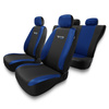 Housses de siège adaptées pour Alfa Romeo 166 I, II, III (1998-2007) - housse siege voiture universelles - couverture siege - TG-BL