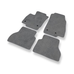 Tapis de Sol Velours adapté pour Ford B-MAX Monospace (2012-2017) - Premium tapis de voiture - gris
