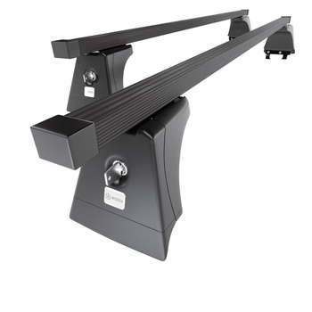 Barres de toit en acier adapté pour Opel Astra J mk IV Hayon (2009-2015) - Porte