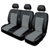 Housses de siège sur mesure adaptées pour Renault Trafic III Van (2014-....) 2+1 - housse siege voiture - couverture siege - gris