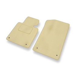 Tapis de Sol Velours adapté pour BMW 3 M3 III E46 Compact, Coupé, Cabriolet, Berline, Touring (2001-2006) - Premium tapis de voiture - beige
