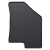 Tapis de sol en caoutchouc adapté pour Kia Sportage III SUV (2010-2016) - tapis de voiture - noir - 4 pcs.