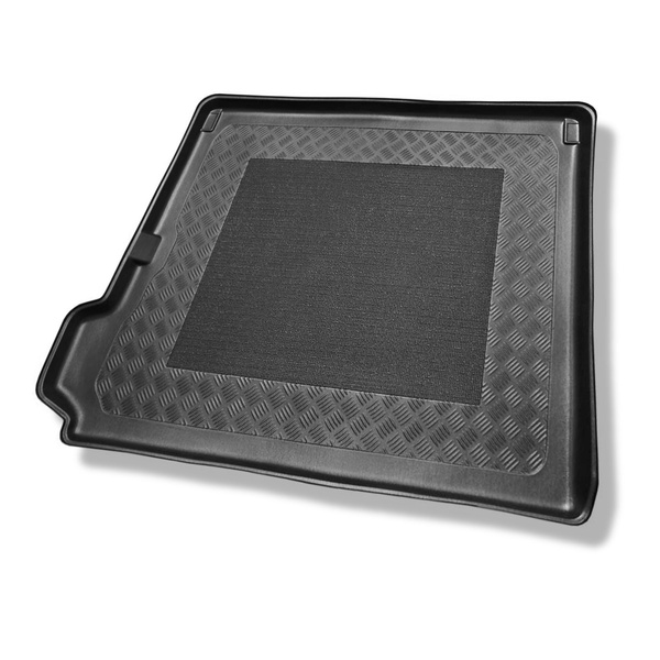 Tapis de coffre adapté pour Citroen C4 Grand Spacetourer Monospace (09.2013-06.2022) - bac de coffre - protection de coffre voiture - 7 places; 3me rangée abaissée