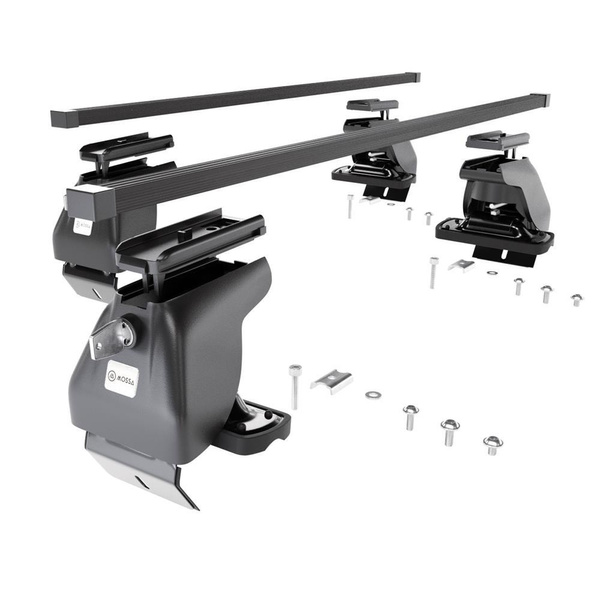 Barres de toit en acier adapté pour Citroen DS4 Hayon (2011-2018) - Porte-Bagages de Voiture noir - toit normal