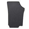 Tapis de sol en caoutchouc adapté pour Volkswagen up! Hayon (2011-2023) - tapis de voiture - noir - 2 pcs.