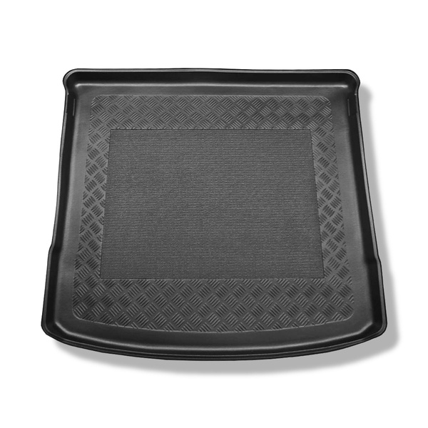 Tapis de coffre adapté pour Volkswagen Touran II 5T Monospace (09.2015-....) - bac de coffre - protection de coffre voiture - 5/7 places; 3e rangée abaissée