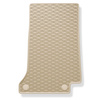 Tapis de sol en caoutchouc adapté pour Mercedes-Benz Classe C W205 (2013-2021) - tapis de voiture - beige