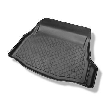 Tapis de coffre adapté pour Mercedes-Benz Classe C W205 Coupé (01.2016-11.2020) - bac de coffre - protection de coffre voiture - la cavité droite peut être coupée