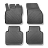 Tapis de sol en TPE adapté pour Volkswagen Tiguan II Allspace SUV (11.2017-....) - 5 ou 7 sièges; sans la troisième rangée de sièges - tapis de voiture - noir