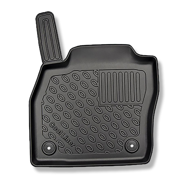 Tapis de sol en TPE adapté pour Skoda Kamiq Crossover (09.2019-....) - tapis de voiture - noir