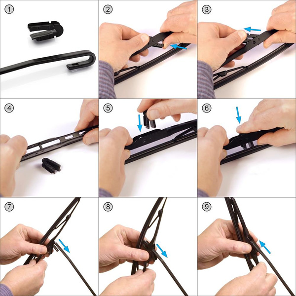 Balais d'essuie-glace de pare-brise adaptés pour Toyota Auris II Hayon, Touring Sports (10.2012-11.2018) - balais standard