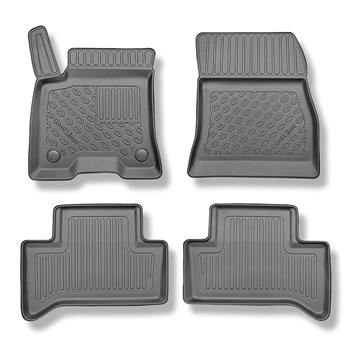 Tapis de sol en TPE adapté pour Mercedes-Benz EQA H243 SUV (03.2021-....) - tapis de voiture - noir