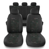 Housses de siège adaptées pour Dacia Lodgy (2012-2019) - housse siege voiture universelles - couverture siege - UNE-GR