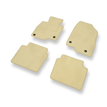 Tapis de Sol Velours adapté pour Mazda 6 III (2012-....) - Premium tapis de voiture - beige