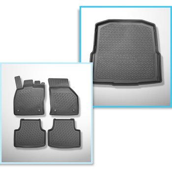 Kit tapis de coffre et tapis de voiture TPE pour: Skoda Octavia III 5E Break (05