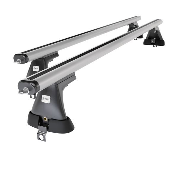 Barres de toit en aluminium adapté pour Mercedes-Benz Classe S W220 Berline (1999-2005) - Porte-Bagages de Voiture argent - toit normal