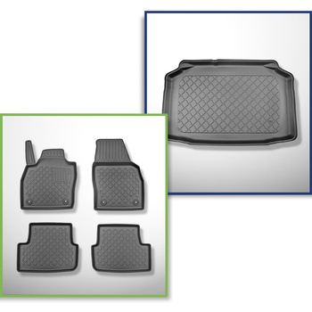 Kit tapis de coffre et tapis de voiture TPE pour: Audi A1 GB Sportback (07.2018-