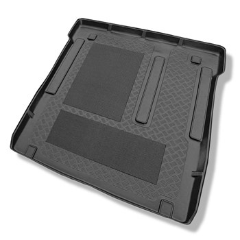 Tapis de coffre adapté pour Citroen Jumpy Van (2007-2016) - bac de coffre - protection de coffre voiture - L2 (possibilité de découper les ouvertures pour les sieges de 3e rangée)