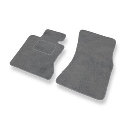 Tapis de Sol Velours adapté pour BMW 5 M5 IV E60 Berline (2005-2010) - Premium tapis de voiture - gris