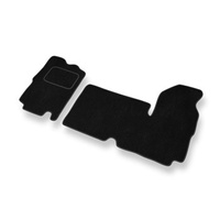 Tapis de Sol Velours adapté pour Renault Master II (1+2) (1997-2010) - Premium tapis de voiture - noir