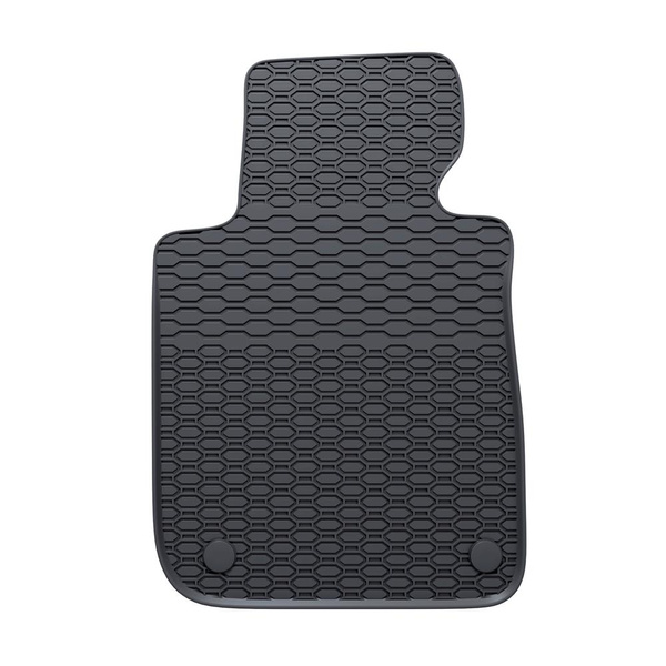 Tapis de sol en caoutchouc adapté pour BMW 1 E81, E82, E87, E88 (2007-2013) - tapis de voiture - noir