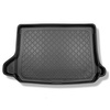 Tapis de coffre adapté pour Audi Q2 GA SUV (10.2016-....) - bac de coffre - protection de coffre voiture - sur le plancher amovible du coffre en la position haute (seuil de chargement plat); cavités amovibles